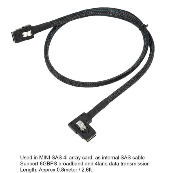 Kabel Intern Mini SAS til Mini SAS-ledning, SFF-8087 til venstre