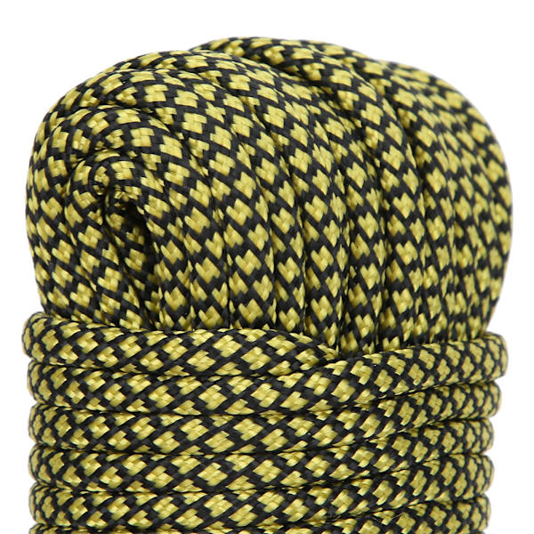 9-kjerne paracord redningsbinding telt snor camping tau for utendørs armbånd veving 20M gul