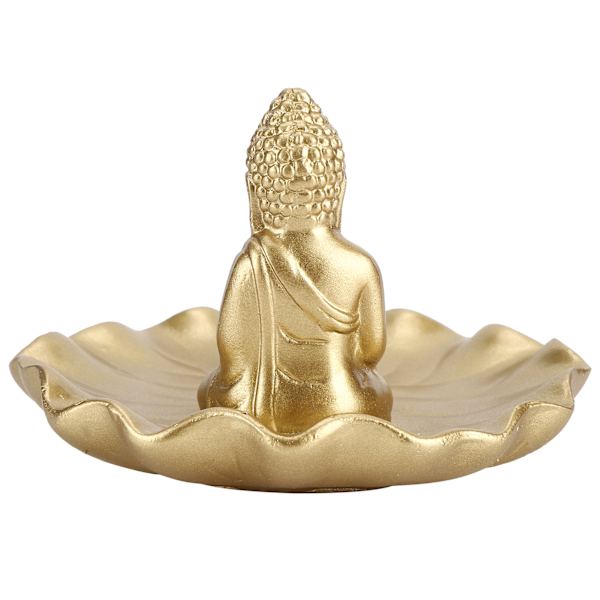 Buddha-patsas, jossa on reliikki kädessä, thaimaalainen Buddha Sakyamuni Buddha istuva suitsukepidike