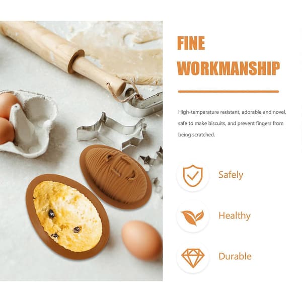 Silikon eggform sjokoladeform for kakebaking, 1 sett med påskeeggform