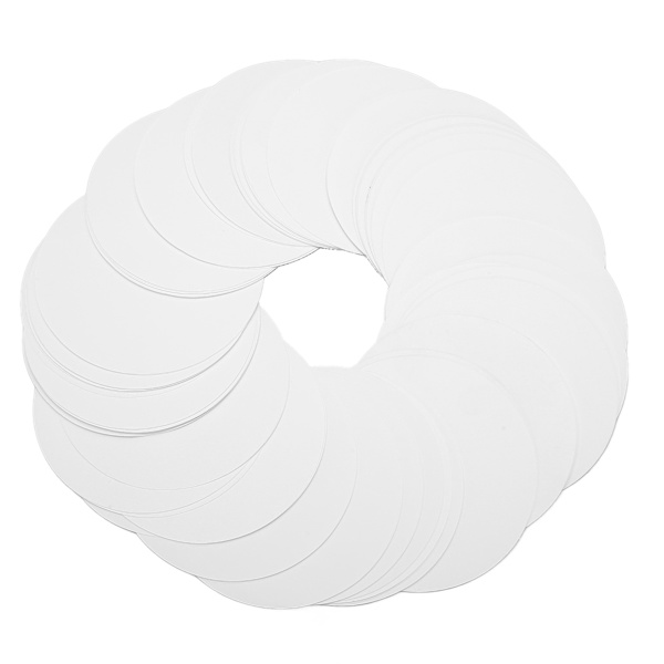 100 kpl pyöreä läpinäkyvä nappikalvo suojakalvo rintanappeja jääkaappitarroja varten 44 mm / 1,7 tuumaa