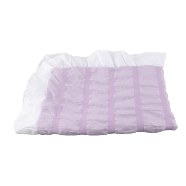 Ruffles-tyynyliinat opiskelijoille, yksiväriset, hengittävät, ihanat tyynyliinat asuntolaan, makuuhuoneeseen, violetti 48x74cm/18.9x29.1in