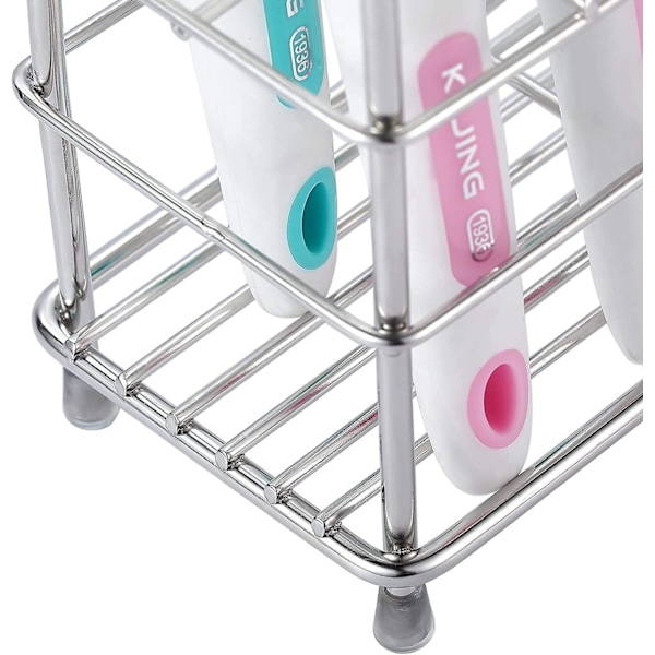 Tandborsthållare i rostfritt stål för snabb torkning, elegant design som främjar hygien och rostbeständighet, premiumkonstruktion för hållbarhet