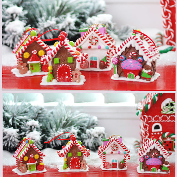 Julepynt, pepperkakehus ornamenter
