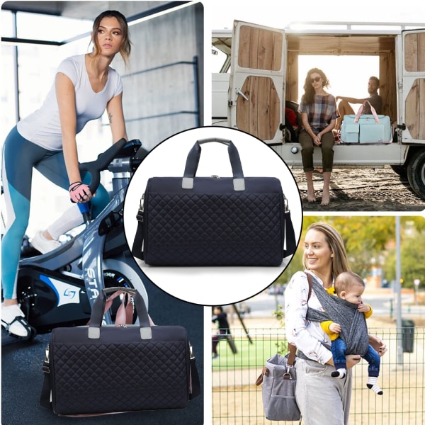 Travel Duffle Bag for kvinner Weekender Overnight Bags Large
