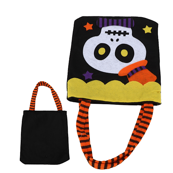 Halloween Tote Bag Genanvendelig Håndtaske med Håndtag til Thanksgiving Fest Daglige Fornødenheder Skelet