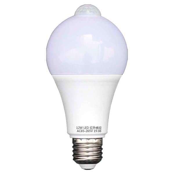 Bevægelsessensor pære med nem installation, Smart LED-pære med Human Sensor Technology Dusk to Dawn SENSOR-kapacitet, PIR SENSOR-integration til