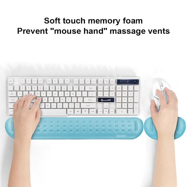 Håndledsstøtte til tastatur med memory foam