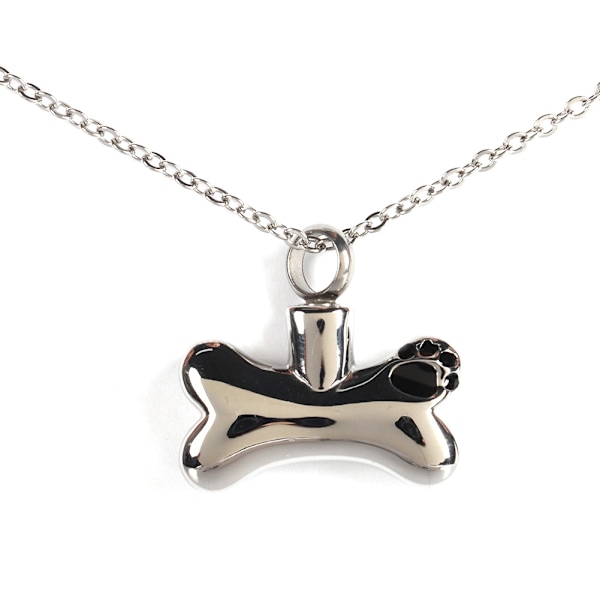 BOne shaped Urn Necklace Memorial Pet Ash Pendant Jewelry