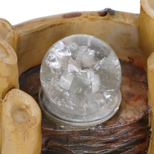 LED-pöytäsuihkulähde, hartsista valmistettu sisätilojen pöytäsuihkulähde, kodin ja toimiston sisustus, 063 EU-pistoke, 220-240 V