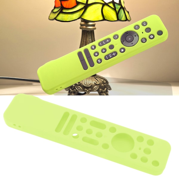 TV Remote Case Silicone Soft Shockproof Washable Protective Cover for RMF TX800 TX900 Fluorescent Green