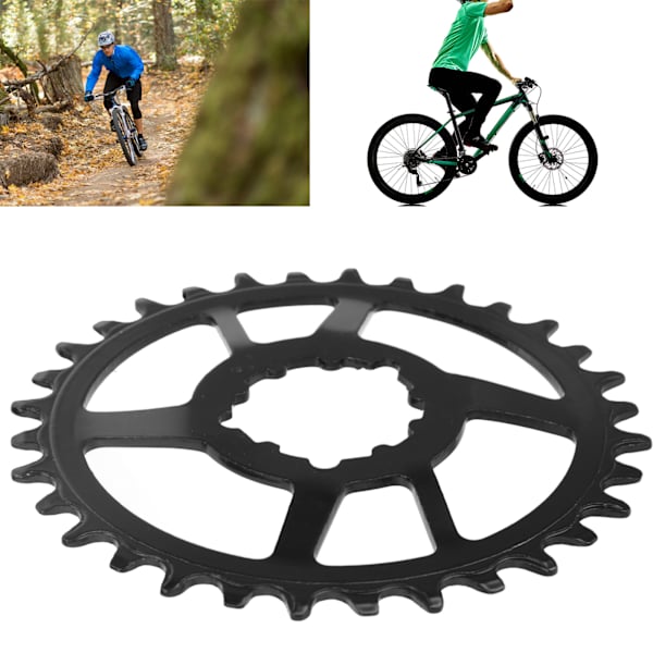Cykelkedjehjul Kedjehjul 3mm Offset Direktmontering Smal Bred Enkel Kedjehjul för GXP