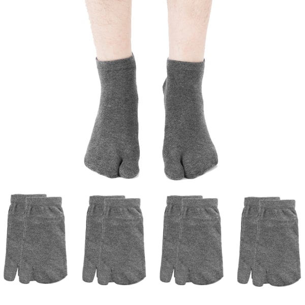 4 paria miesten sukkia Lyhyet putki kaksisormeiset sukat