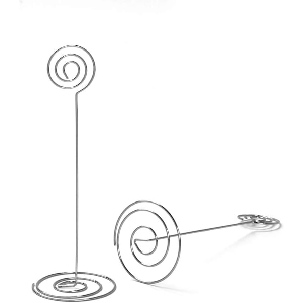 Pöytäkorttiteline metalli, 22 cm korkea valokuvateline korttiteline