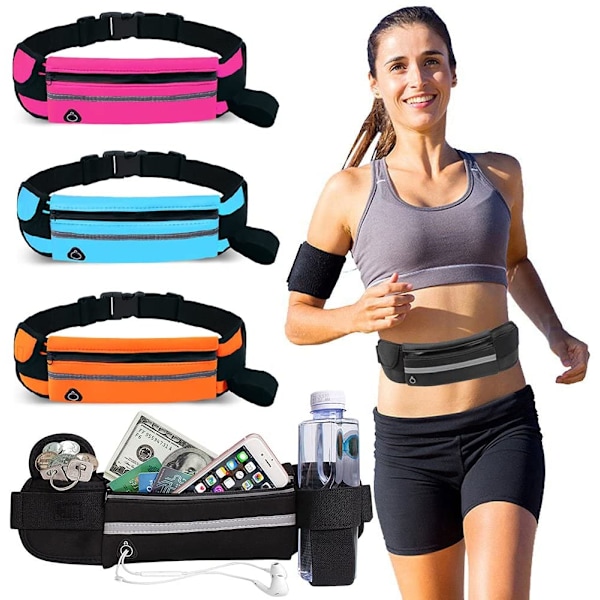 Midjeveske Jogging Ridning Gym Utomhus Vandring