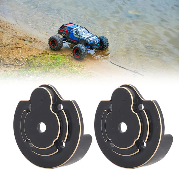 2 stk messing ytterportdeksel motvekter for Axial 1/18 UTB18 Capra RC Crawler Car