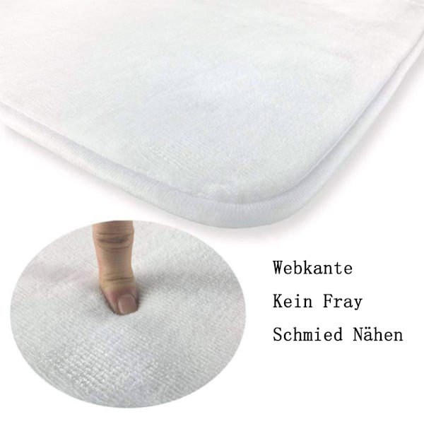 Julmatta för golv, halkfri 3D-tryck minnesskum mikrofiber absorberande snabbtorkande mångsidig dörrmatta för sovrum vardagsrum hall