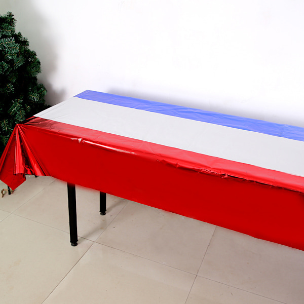 Patriotiska Dukar För Fjärde Juli Dekorationer, Engångsduk Med Amerikanska Klassiska Element, Vattentätt Material Och Repskydd