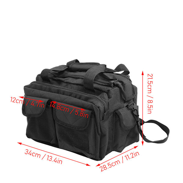 Militær Duffel Bag Jakt Duffel Bag Oxford Stor Utendørs Skulder Bag Håndveske For Camping Fotturer Ryggsekk Reise Svart