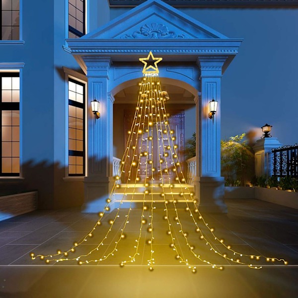 Utomhusbelysning, enkel installation, 3,5 meters längd på ljusslingan ger flexibilitet till din ljusdesign, perfekt för jul och diverse tillfällen
