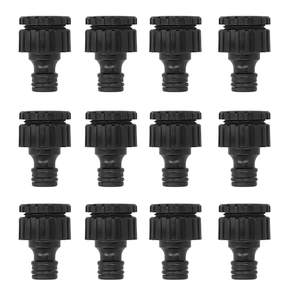 12 stk G1/2 G3/4 hunngevind kran hageslange adapter gjenbrukbar kobling