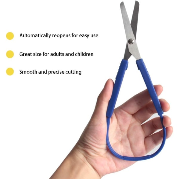 Loop Scissors Grip Scissor 3-pakke for tenåringer og voksne, adaptiv
