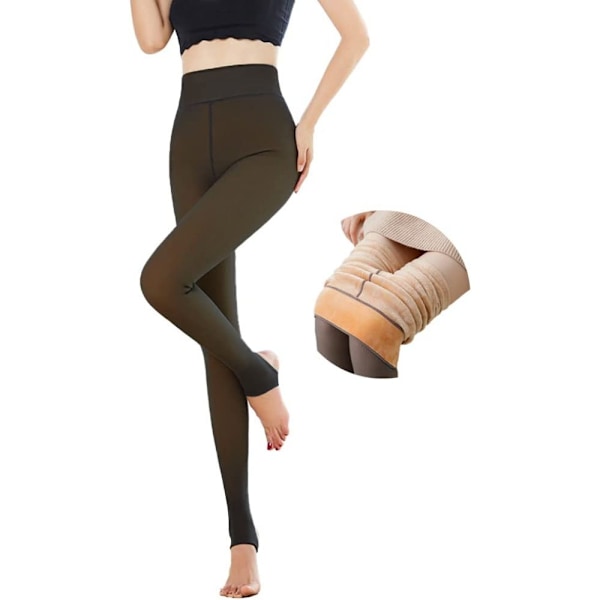 Women Lined Tights Fake Translucent ,Thermal Leggings