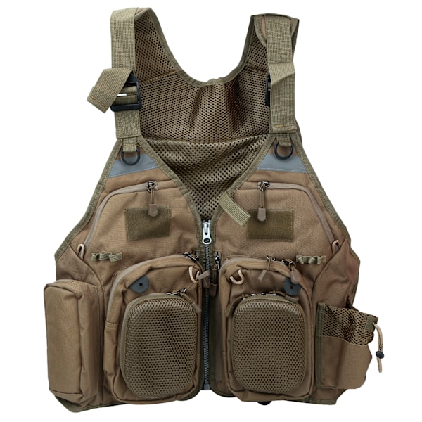 Utomhus fiskesportväst Multi Pocket Professionella fiskejackor Väst för män