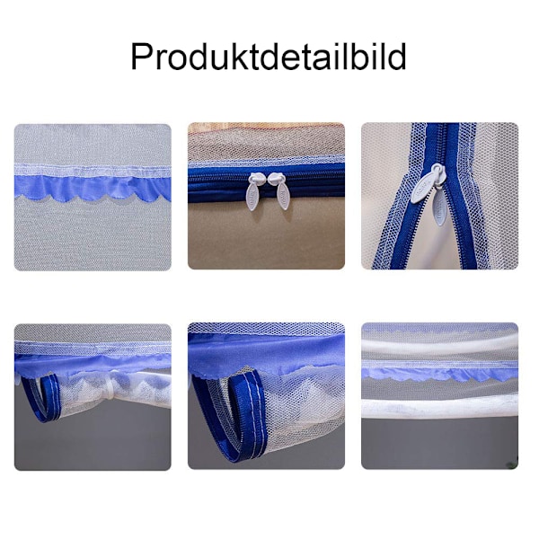 Pop Up Sängnätstält, Innovativ Vikbar Design för Enkel Portabilitet och Förvaring, Nytt Krypteringsnätverk Säkerställer Effektiv Insektsuteslutning, Automatiskt