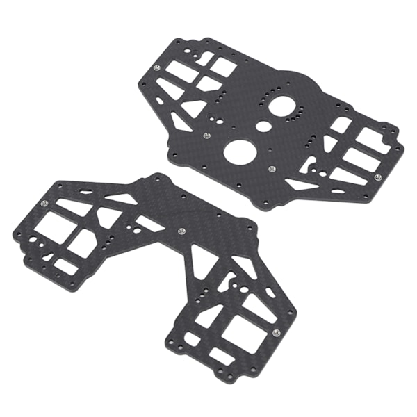 2 st chassi sidoplattor set vänster höger kolfiber svart för Losi LMT 1:8 4WD solid axel RC bil