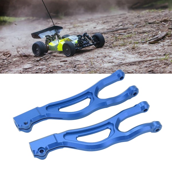 2PCS RC Swing Arms Aluminiumlegering Hög Temperaturbeständig RC Främre Övre Upphängningsarm för Outcast 8S Blå