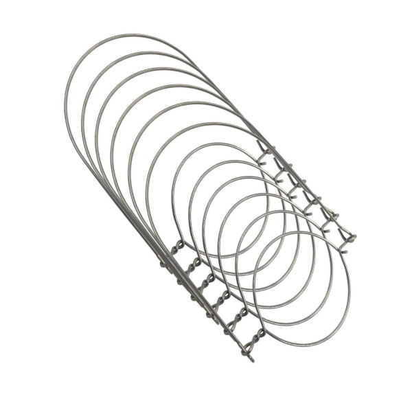 Sølv rustfrit stål trådhåndtag bøjler (håndtag-let) til murer, bold, konserveskrukker (6 pakke, bred mund)