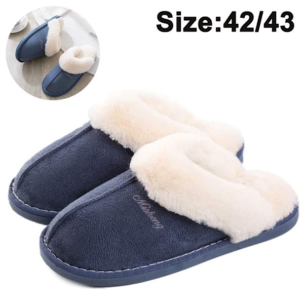Damtofflor, fluffiga mjuka varma slip on-tofflor