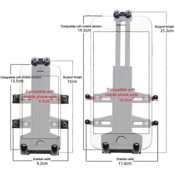 M8 Bolt Mobilholder for styre