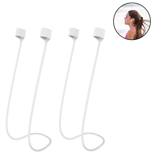 4 stk. kompatibel med magnetiske anti-tab-stropper, AirPods-tilbehør