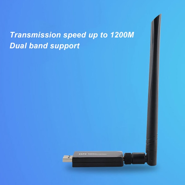 Trådløst netværkskort W50L 5DB RTL8812AU 1200M Dual Band USB 3.0 Interface WiFi-adapter til Android til Win