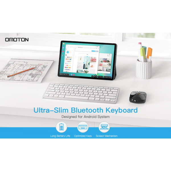 Bluetooth tangentbord för Samsung surfplatta, ultratunn surfplatta