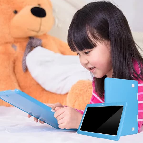 Universelt silikone stødsikkert cover til 10 tommer 10.1 tommer Android Tablet PC Lyseblå
