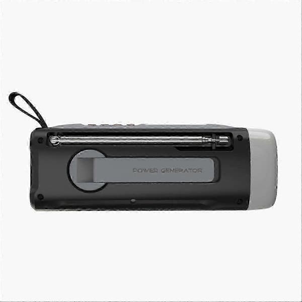 4500mAh Nødradio FM/Bluetooth med USB/Solcelle/Sveivedynamo, Ny 2026