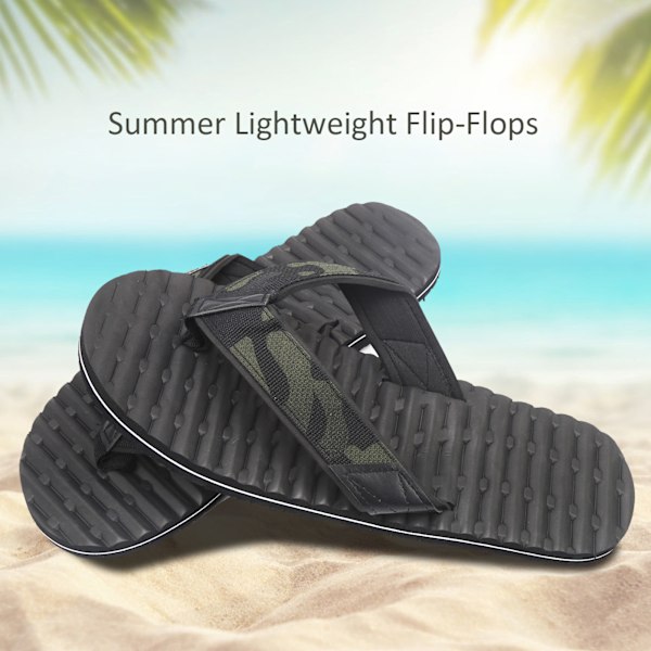 Sommer Letvægts Flip Flops MultiLayer AntiSlip Tøfler Bløde EVA Flip Flops(43 )