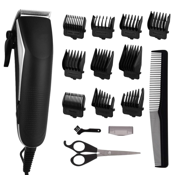 Hårklippesæt til mænd Clippers Barber Grooming kit Easy Haircut skægtrimmer med guidekamme