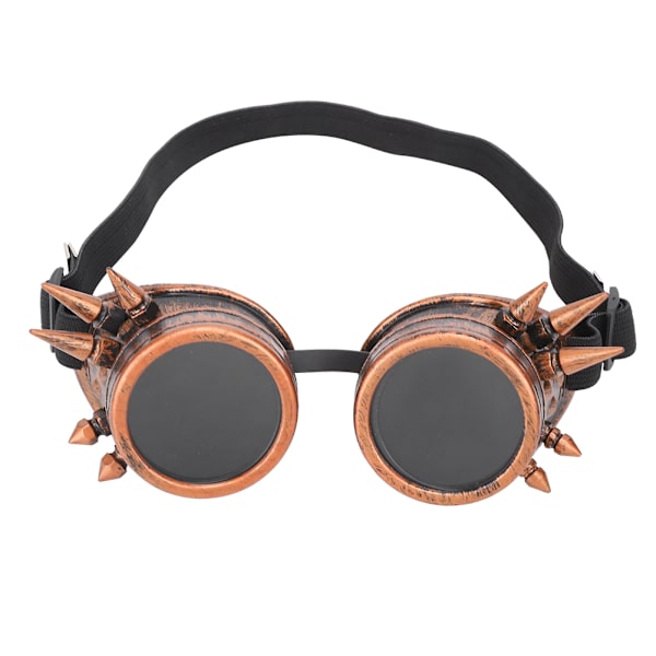ABS Teollinen Vintage Piikikäs Steampunk Ainutlaatuiset Lasit Pyöräilylasit Kaksinkertainen Kerros Tuulenpitävät Aurinkolasit Punainen Pronssi