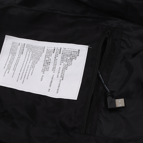 Oppvarmet vest 3 gir temperatur sikker rask oppvarming komfortabel oppvarmet vest jakke for menn og kvinner XL