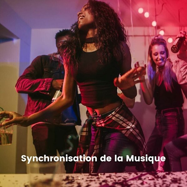 Dynamisk Belysningsrevolution, 15m Flerfärgad RGB LED-Strip, Flexibla Slingor med Justerbar Ljusstyrka, Matsal, Sovrum, Trappa, Kök,