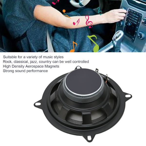 Koaksialhøjttaler 2-vejs 500W HiFi Stereo Subwoofer Universal Billedørhøjttaler til køretøj 5 tommer