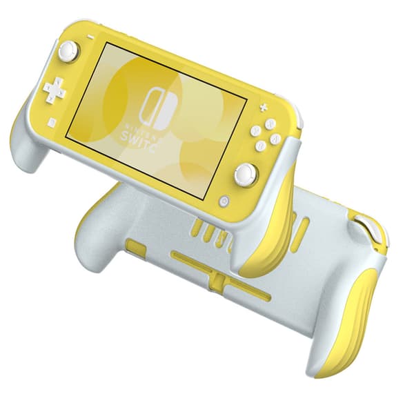 Nintendo Switch Lite grepp konsol spelhandtag skyddsfodral Nintendo NS kringutrustning Light gray yellow