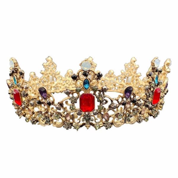 Mcrown barokk dronning krone for kvinner, rhinestone bryllup