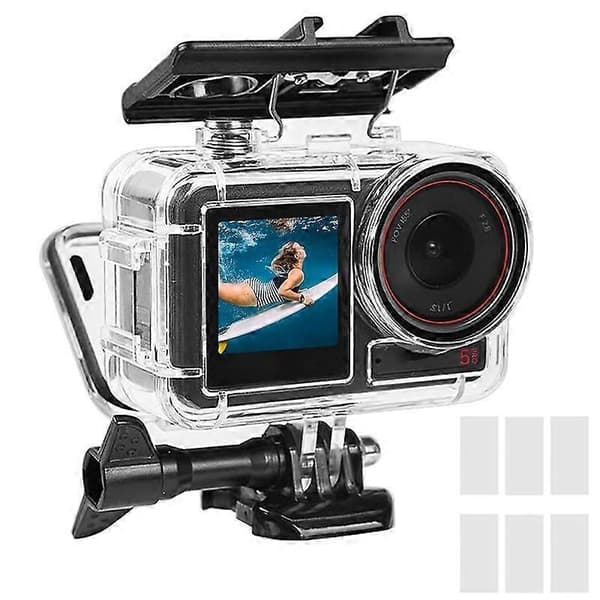 Vanntett dykkerhus med flytestang for DJI Action 5 Pro/4/3