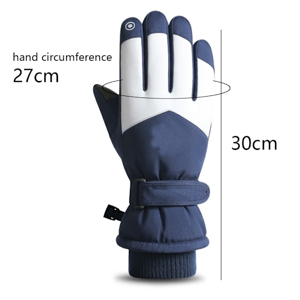 Vinterhandsker, Skihandsker Vandtætte Varme Touchscreen