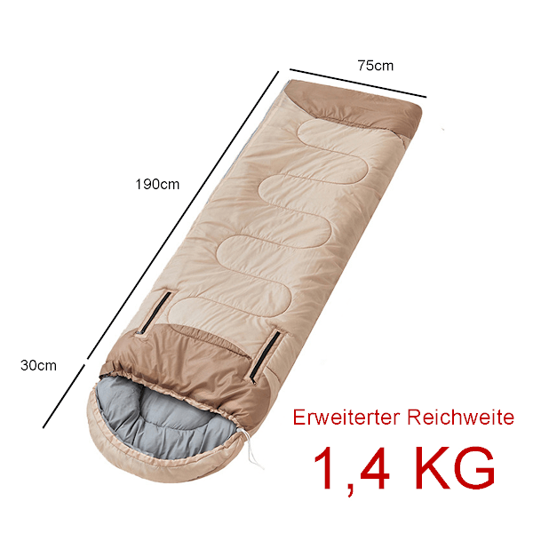 Soverompose 1,4 kg Vanntett Varmer med Kompresjonssekk for Camping